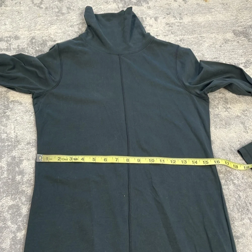 New Nation LTD Astrid Turtleneck Dress in Jet Black Sweater Dress Stretchy Sz S